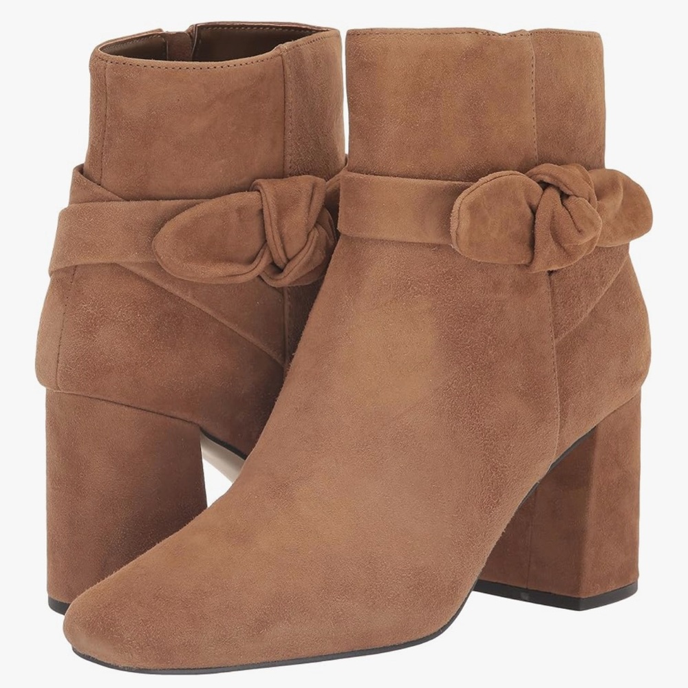Bella Vita cognac suede leather Tan Ankle Booties size 10N NWOT